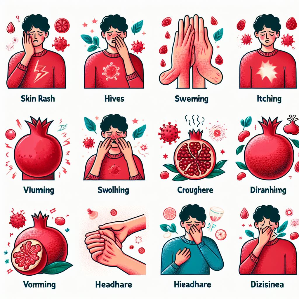 Pomegranate allergy symptoms